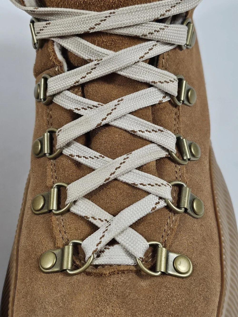 Sorel Out N' About III Conquest Waterproof Suede Faux Fur Lace Up Winter Boot
